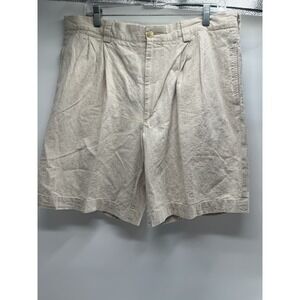 Today's Men's Shorts Tan Size 36 Linen Blend